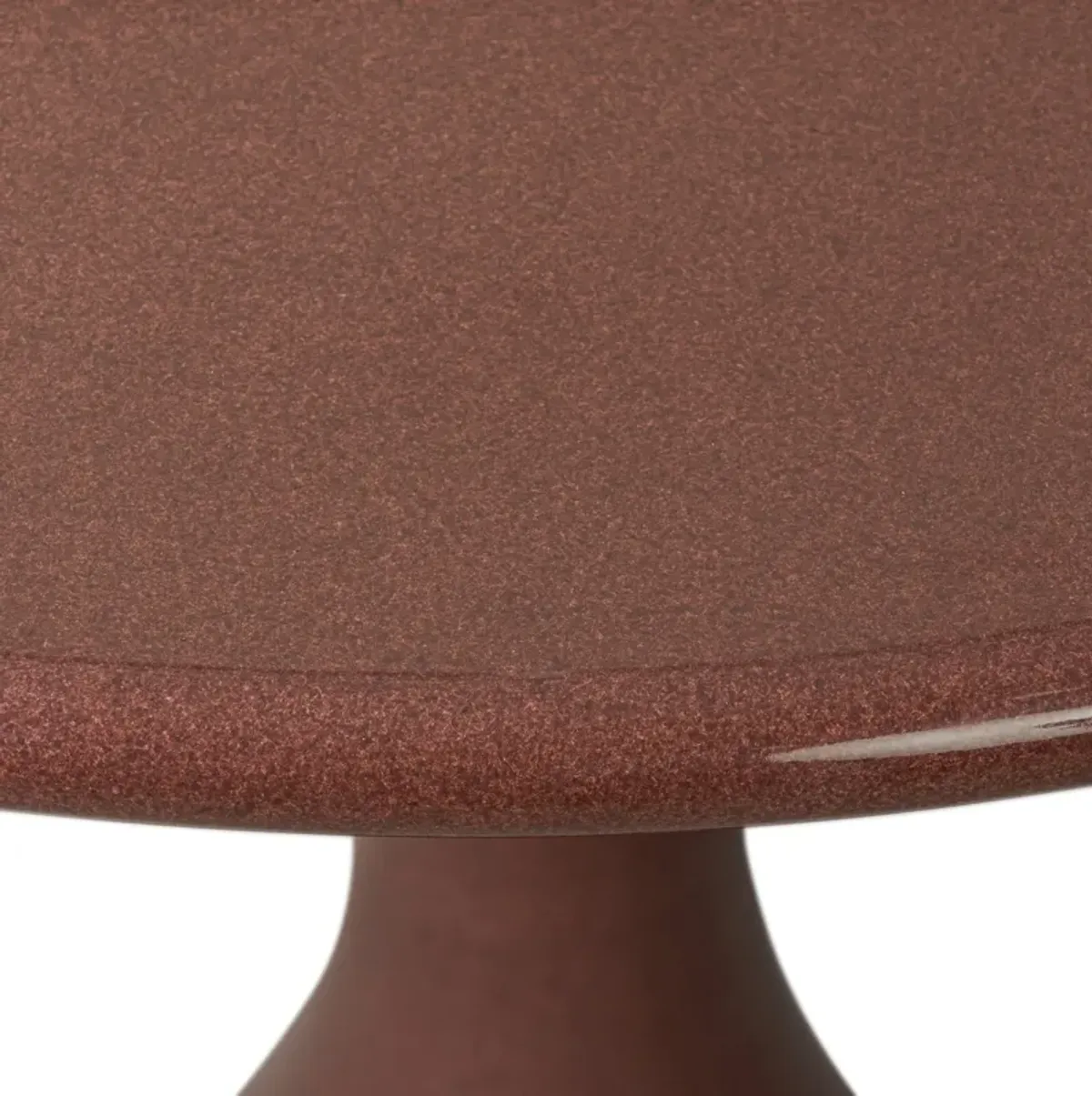 Vexen Bistro Table - Smooth Red Concrete