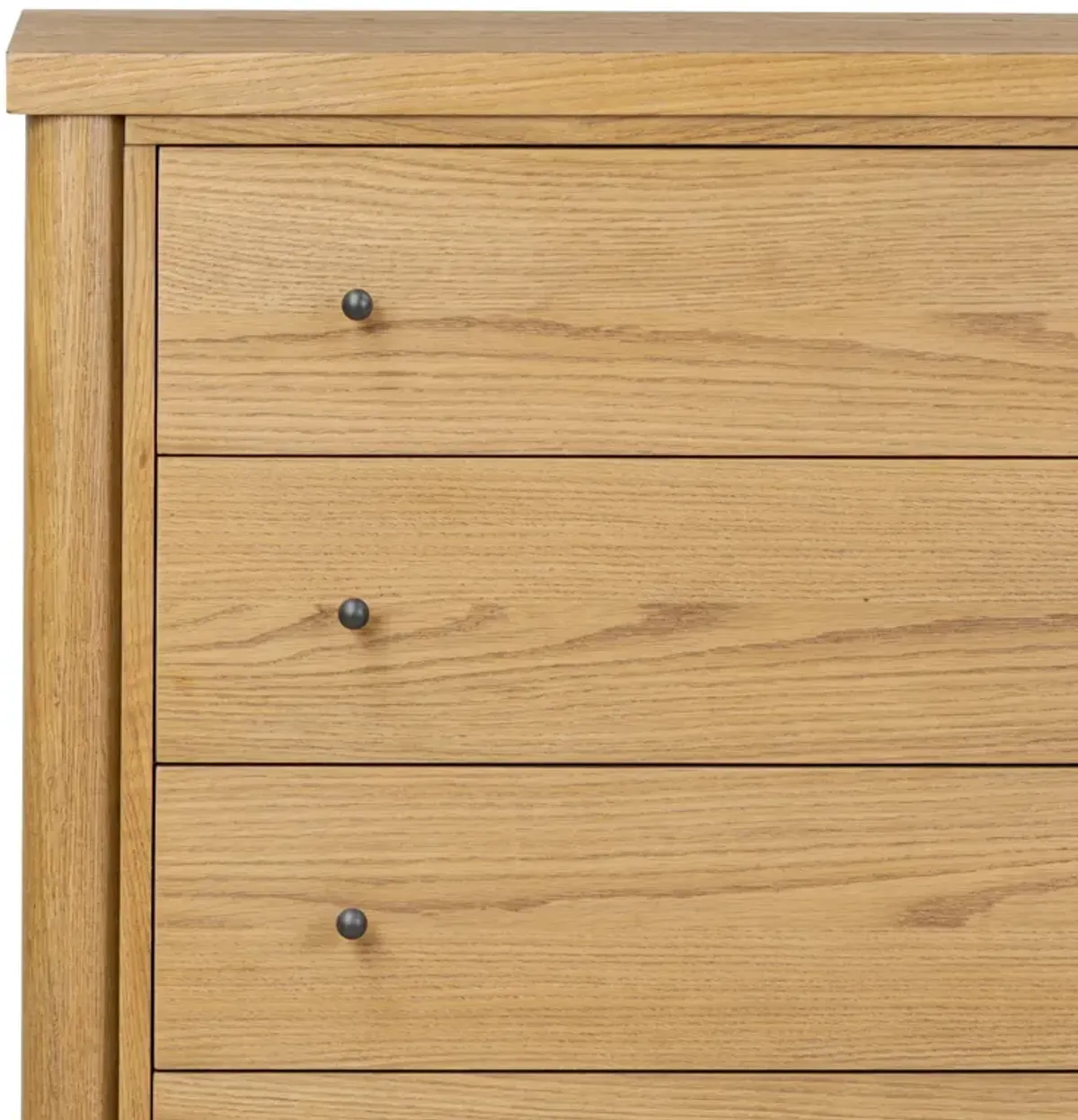 Everette Tall 5-Drawer Dresser, Amber Oak