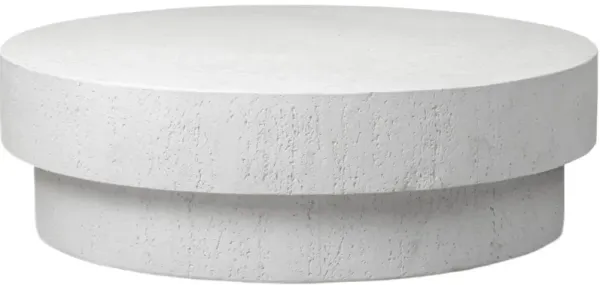 Avenor Outdoor Coffee Table, Coarse Ivory Concrete