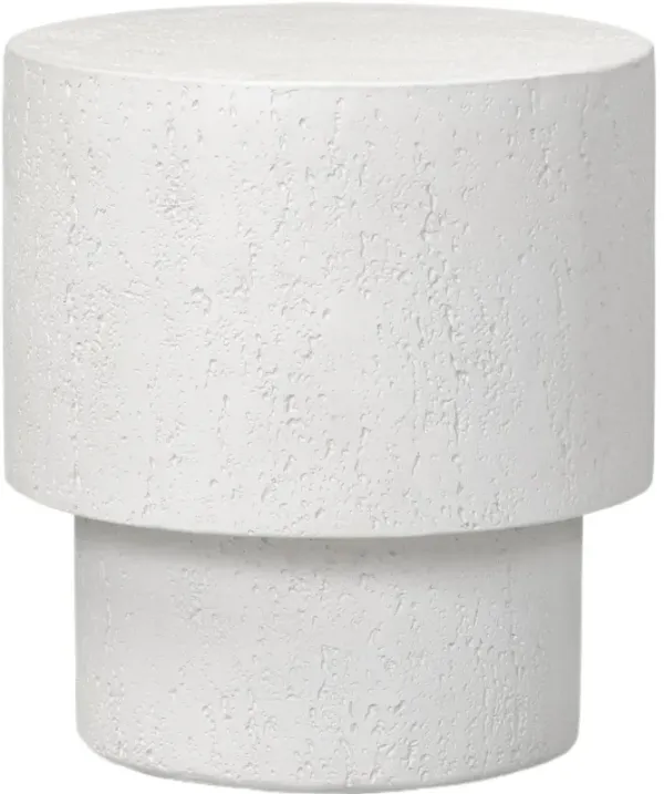 Avenor Outdoor End Table - Coarse Ivory Concrete