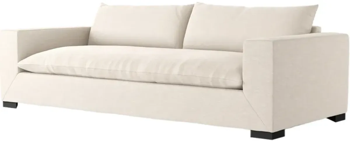 Romeo 94" Performance Cotton Sofa, Ashby Oatmeal