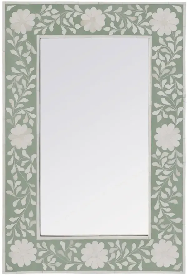 Layla Bone Inlay Rectangular Wall Mirror