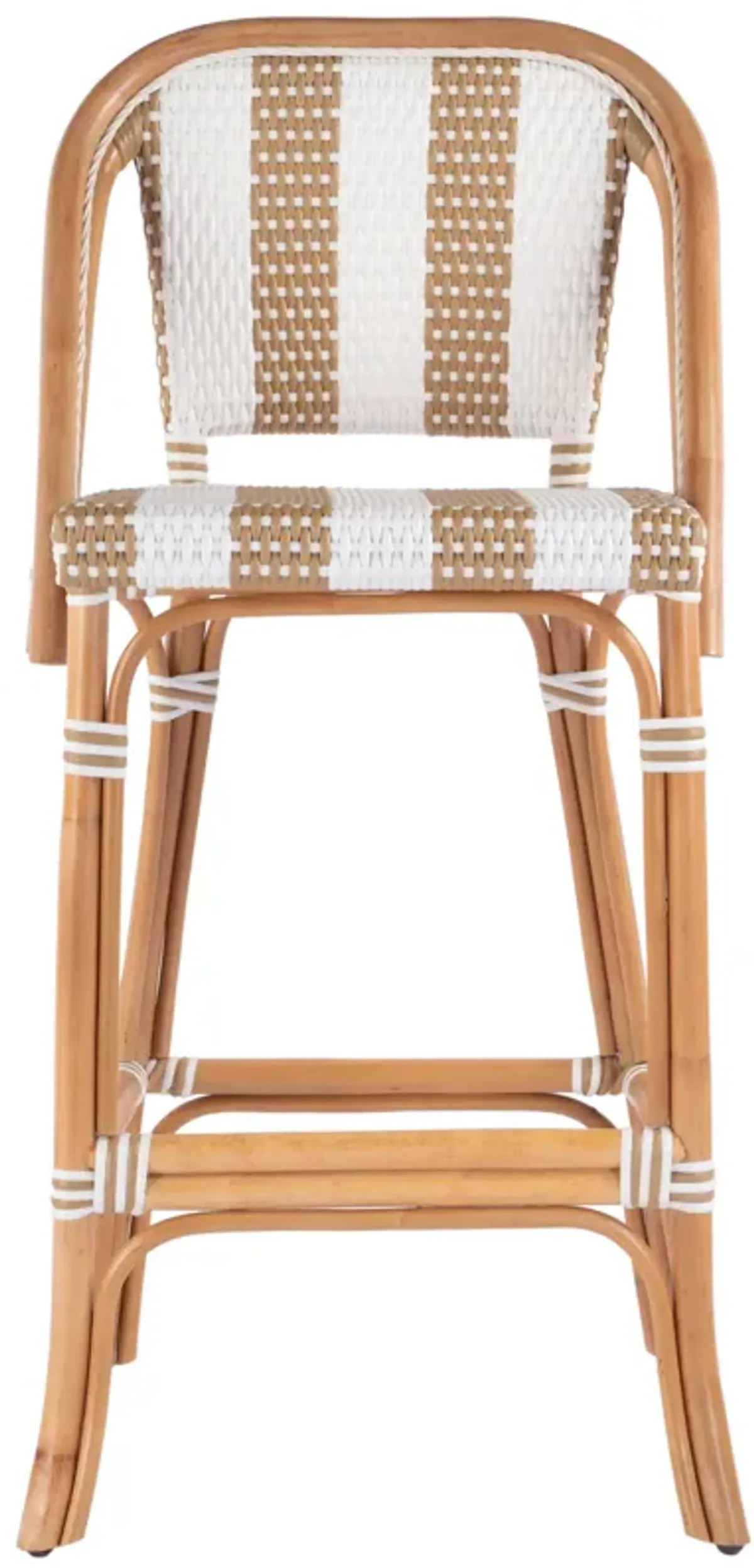 Clementine Rattan Bar Stool - Beige