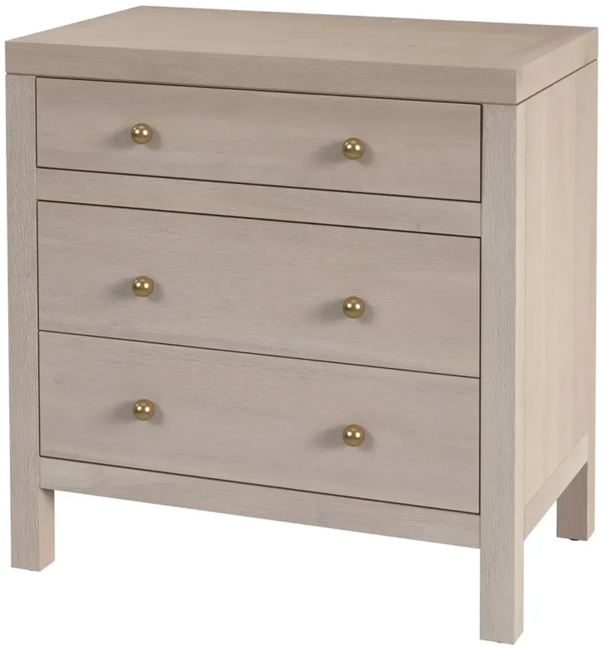 Charlie 3-Drawer Nightstand