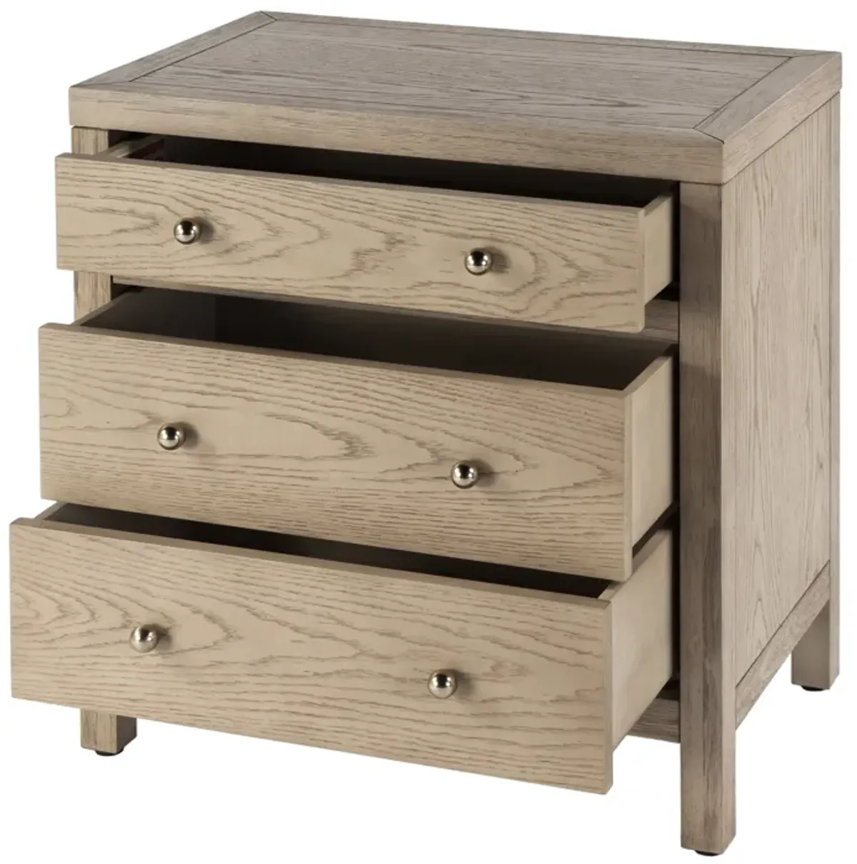 Charlie 3-Drawer Nightstand