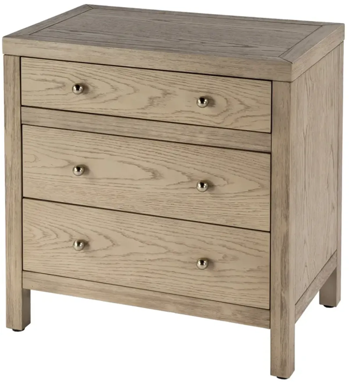 Charlie 3-Drawer Nightstand