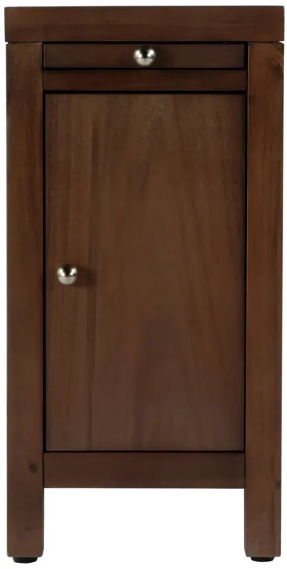 Charlie 1-Door Narrow End Table w/ Pull-Out Tray