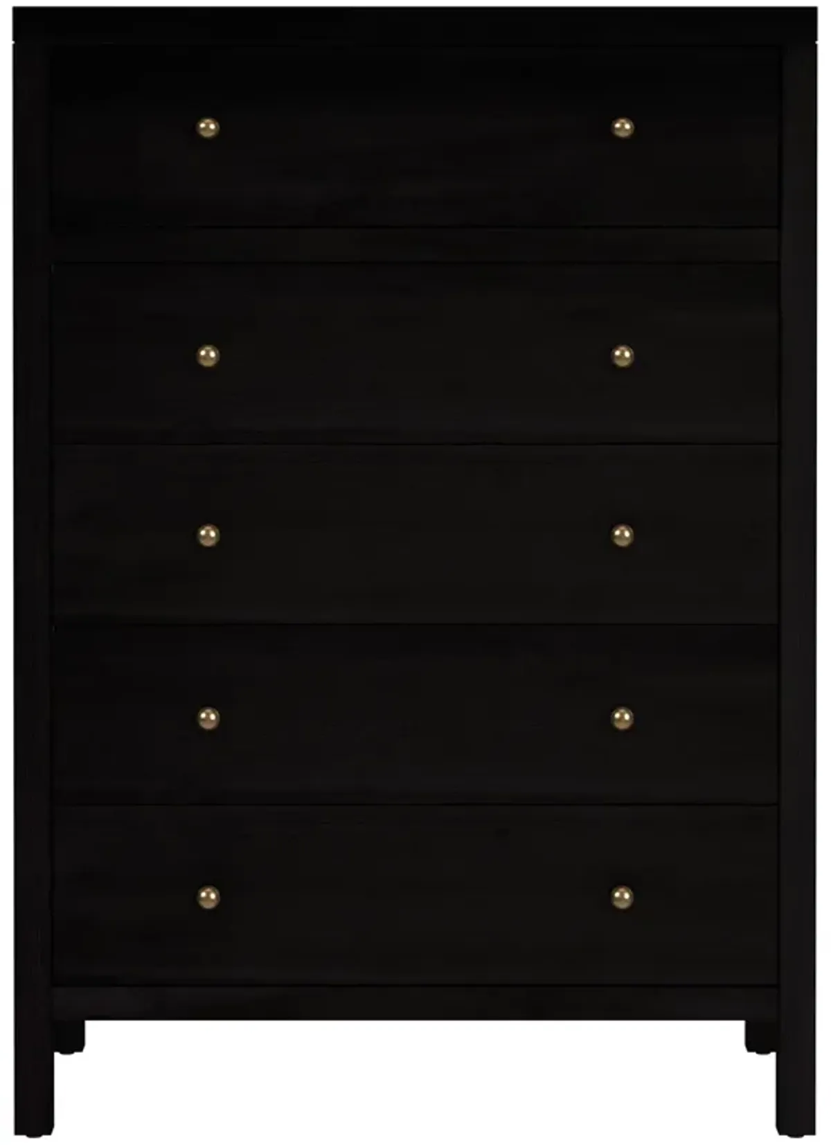 Charlie 5-Drawer Tall Dresser - Brown