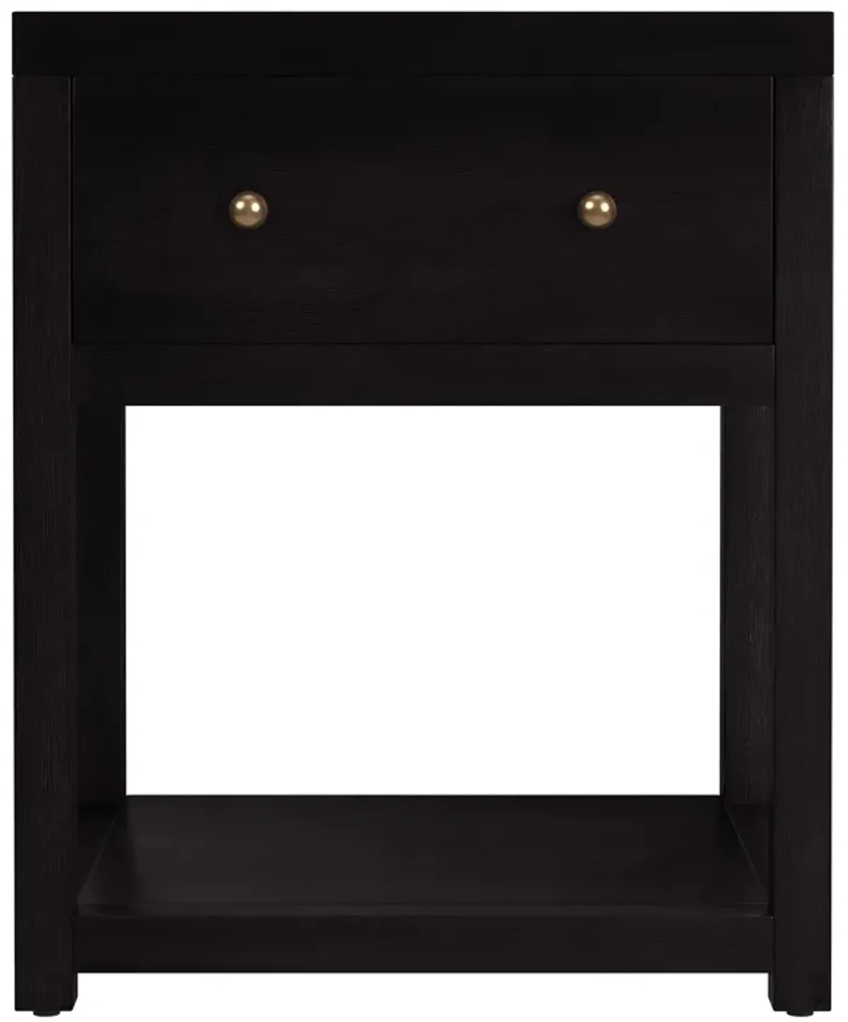 Charlie Small 1-Drawer Nightstand with Lower Open Shelf
