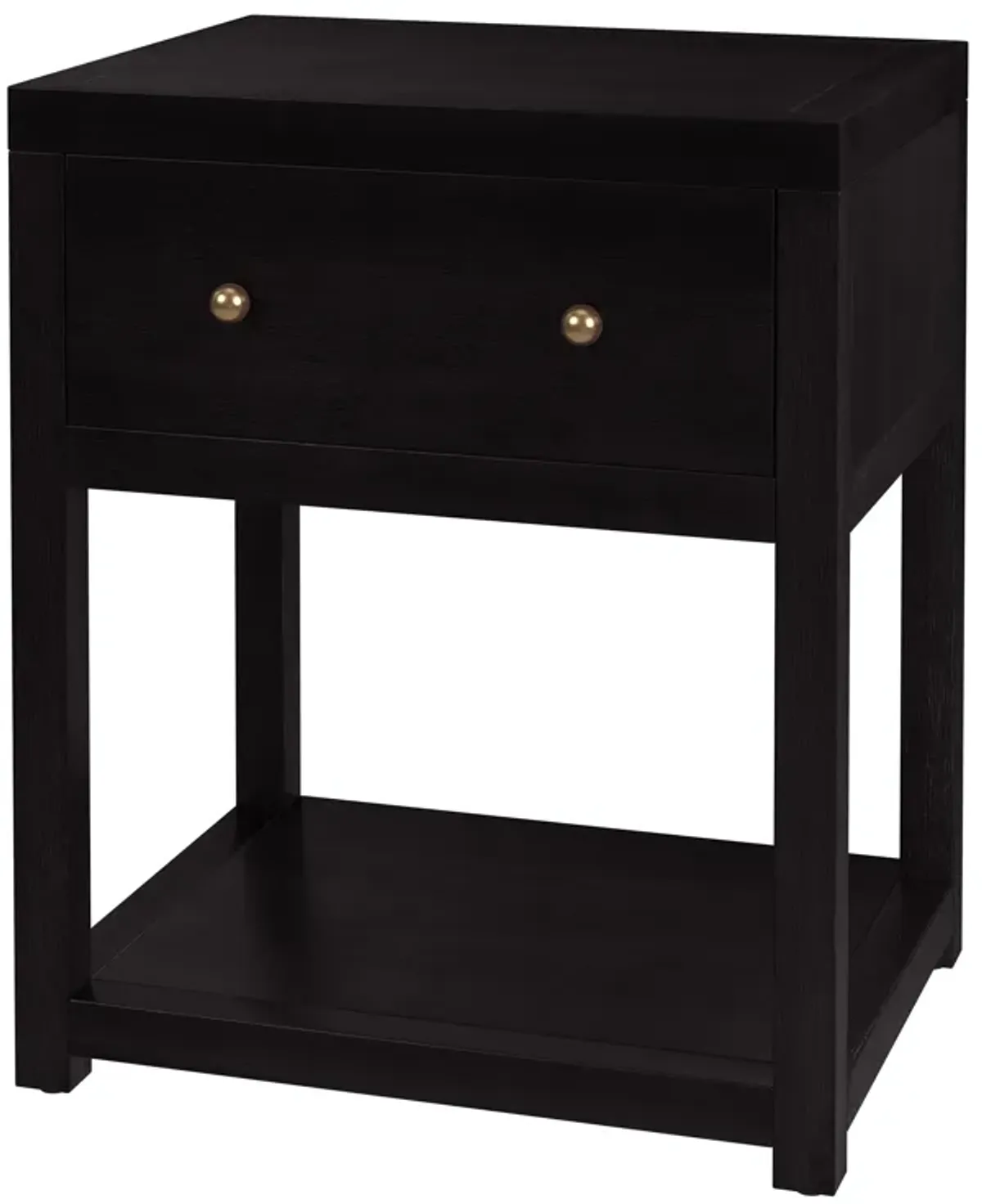 Charlie Small 1-Drawer Nightstand with Lower Open Shelf