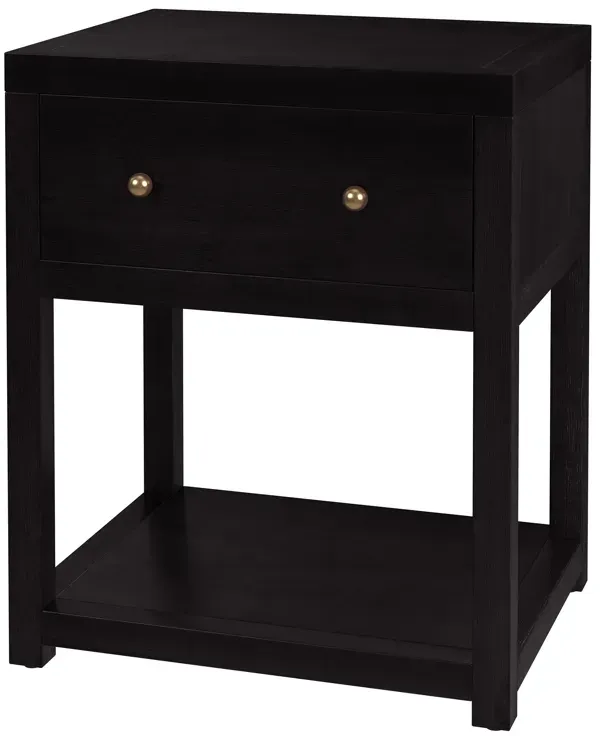 Charlie Small 1-Drawer Nightstand with Lower Open Shelf