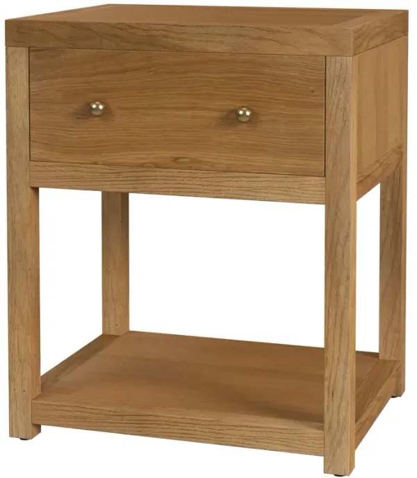 Charlie Small 1-Drawer Nightstand with Lower Open Shelf