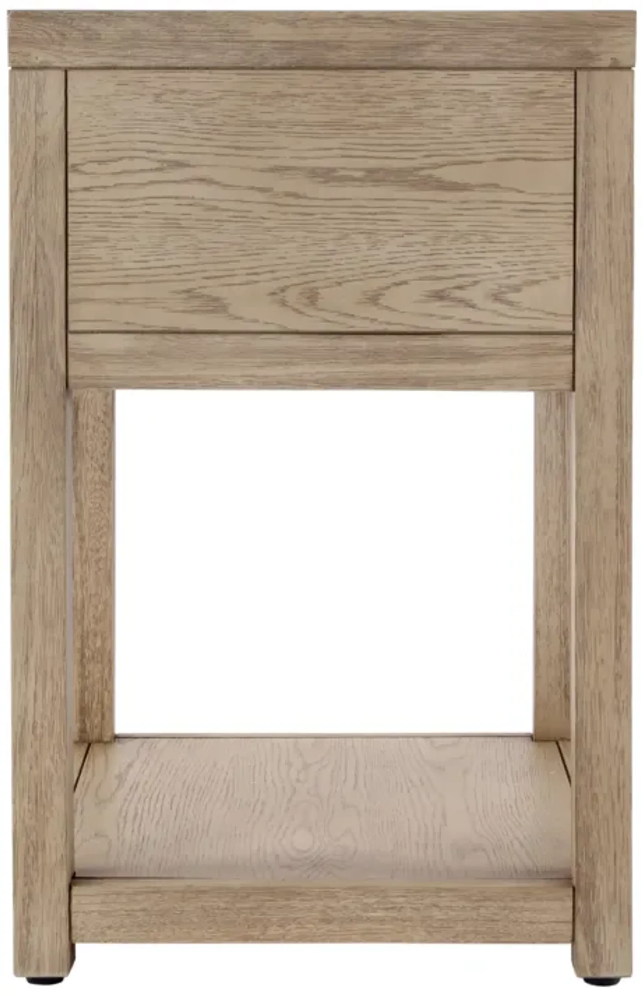 Charlie Small 1-Drawer Nightstand with Lower Open Shelf | Furniture.com