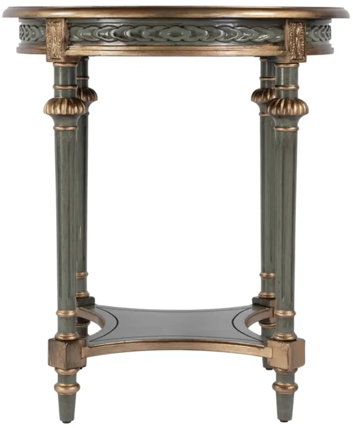 Orenzo Round End Table - Green