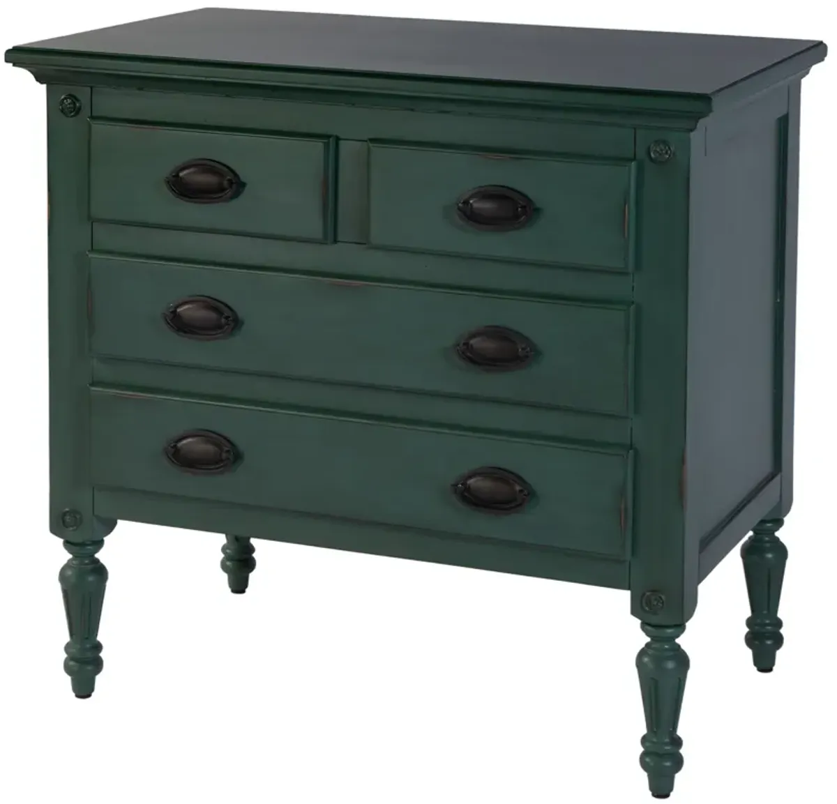 Serrano 4-Drawer Accent Chest - Green