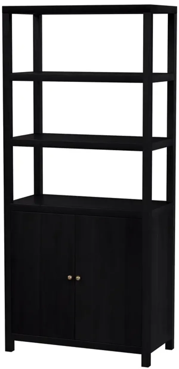 Charlie Etagere Bookcase - Brown