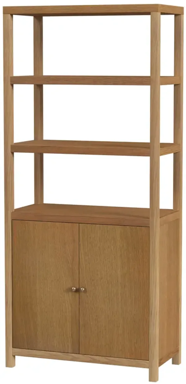 Charlie Etagere Bookcase - Brown