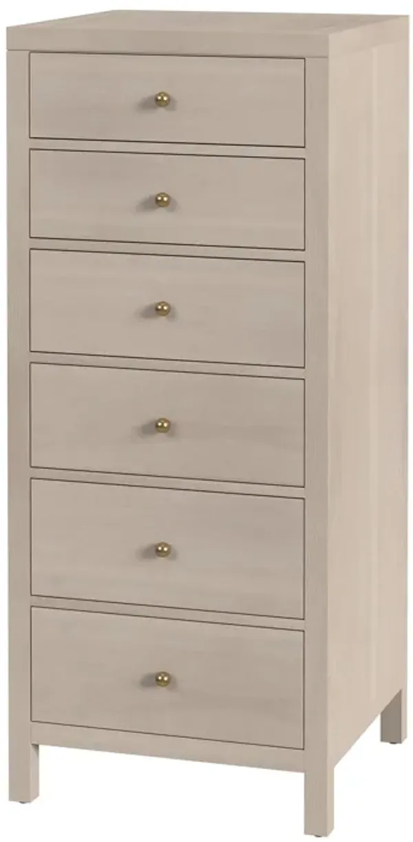 Charlie 6-Drawer Tall Lingerie Chest