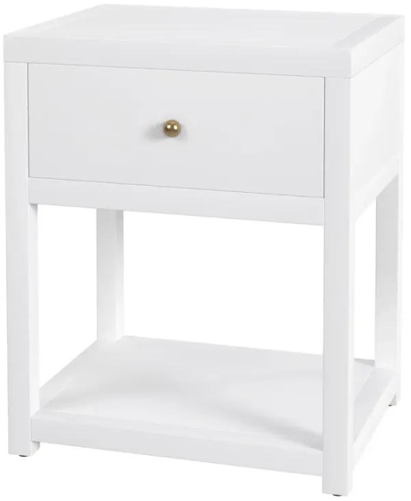Charlie Small 1-Drawer Nightstand with Lower Open Shelf