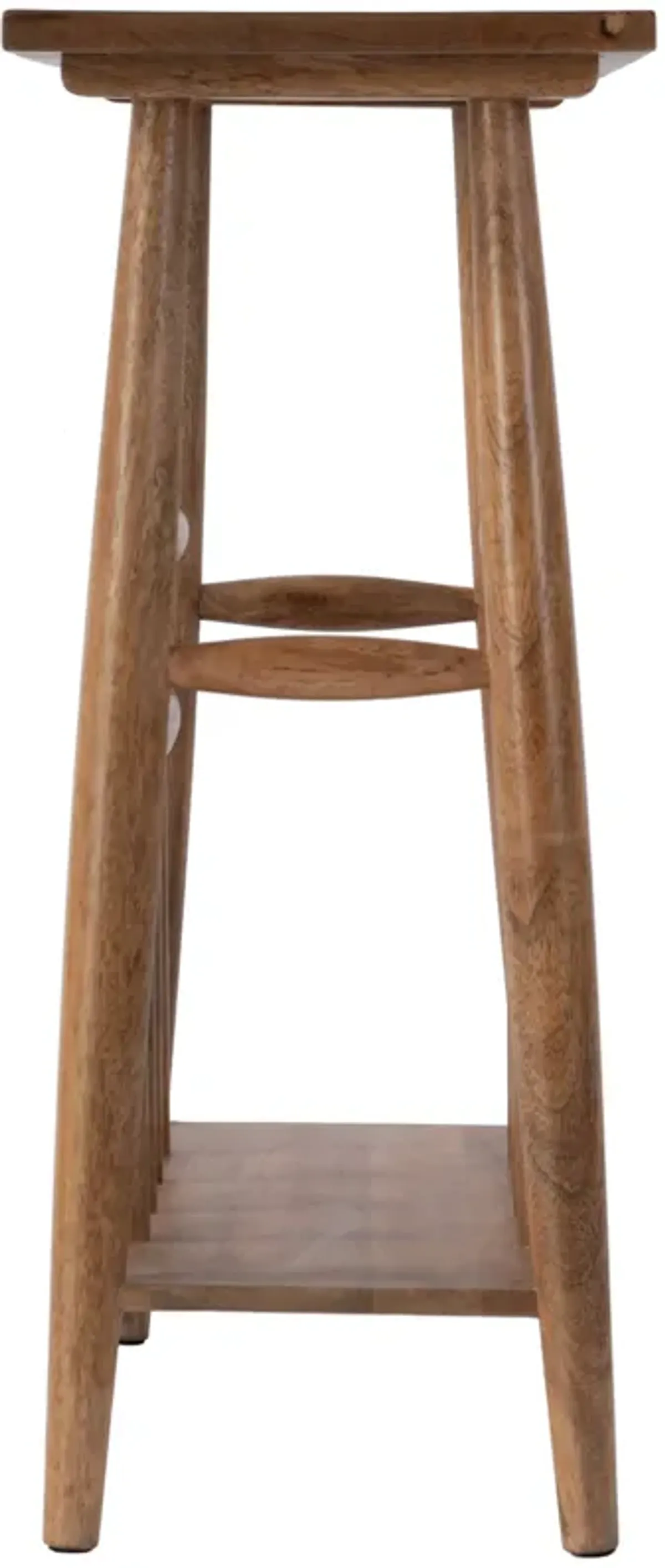 Lysandra 20" Side Table w/ Magazine Holder, Natural