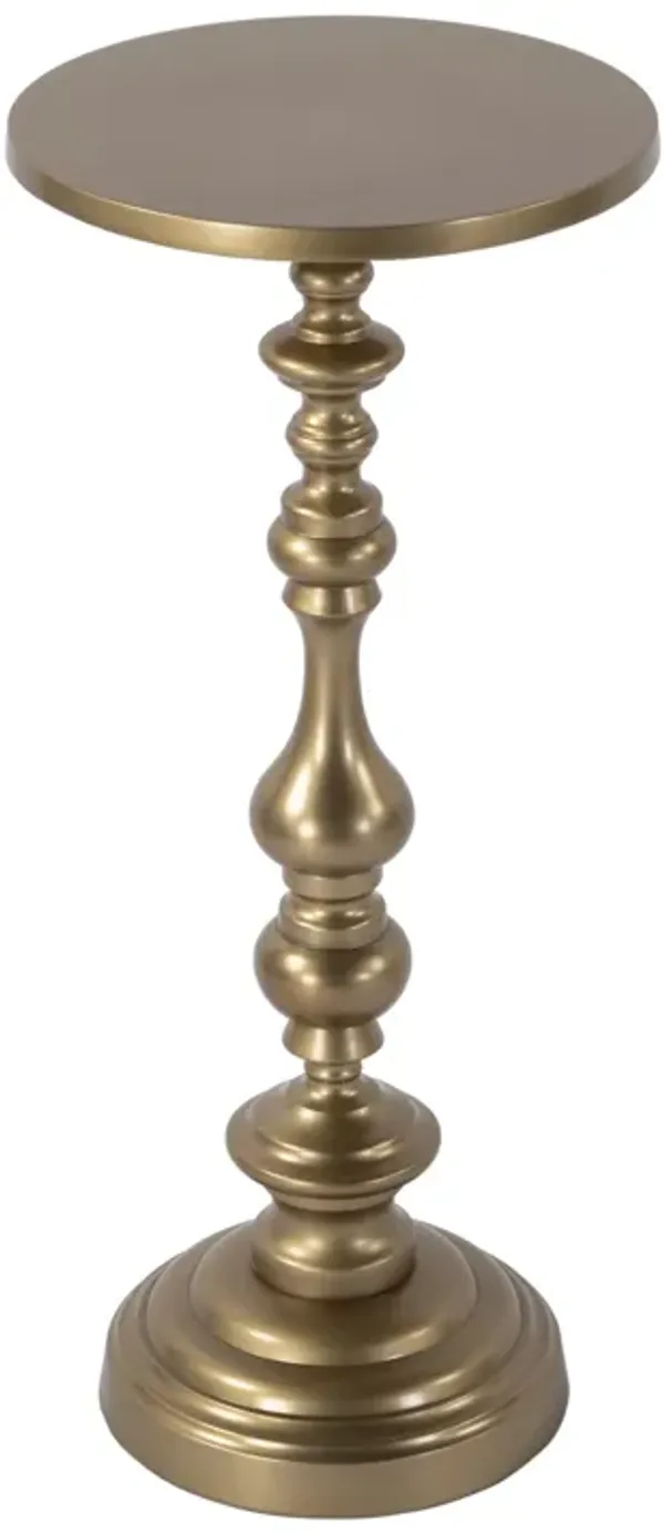 Lux Round Pedestal Base End Table