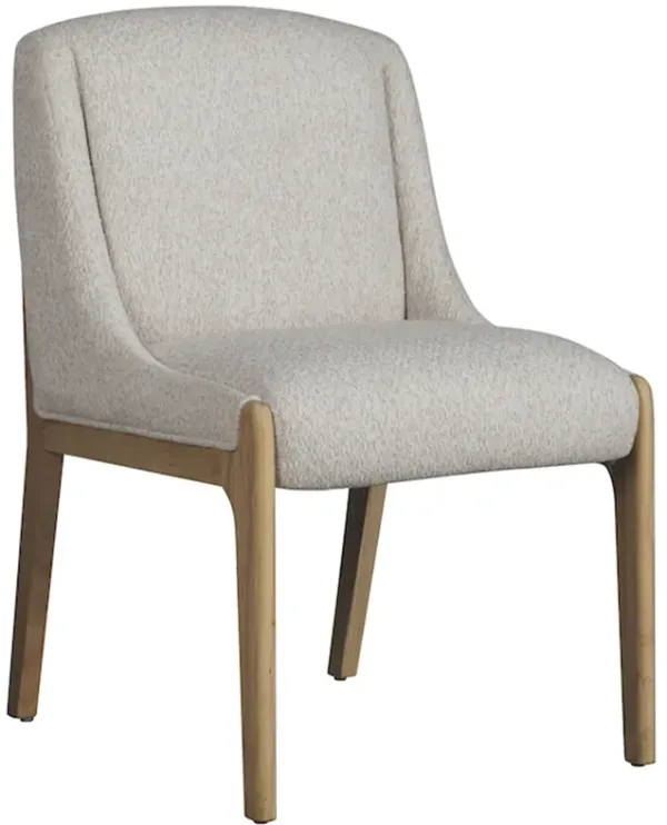 Positano Upholstered Linen Dining Chair, Pebble