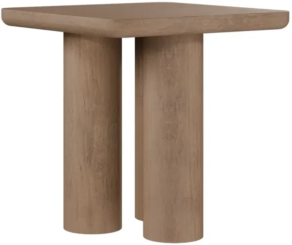 Antibes End Table - Warm Oak - Brown
