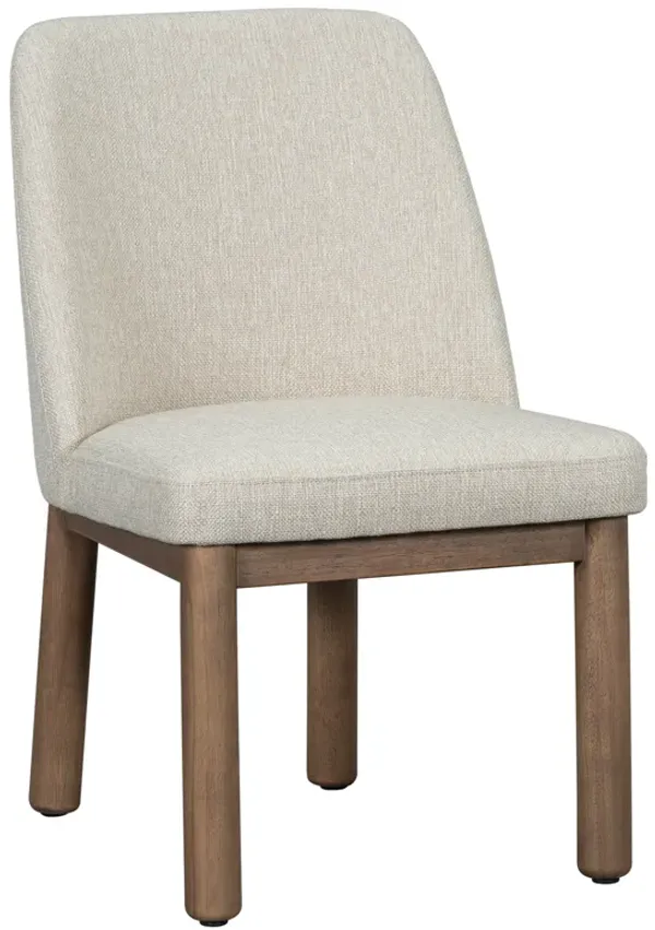 Salcombe Upholstered Linen Dining Chair, Beige