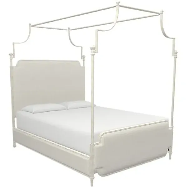 Loren Canopy Bed - White