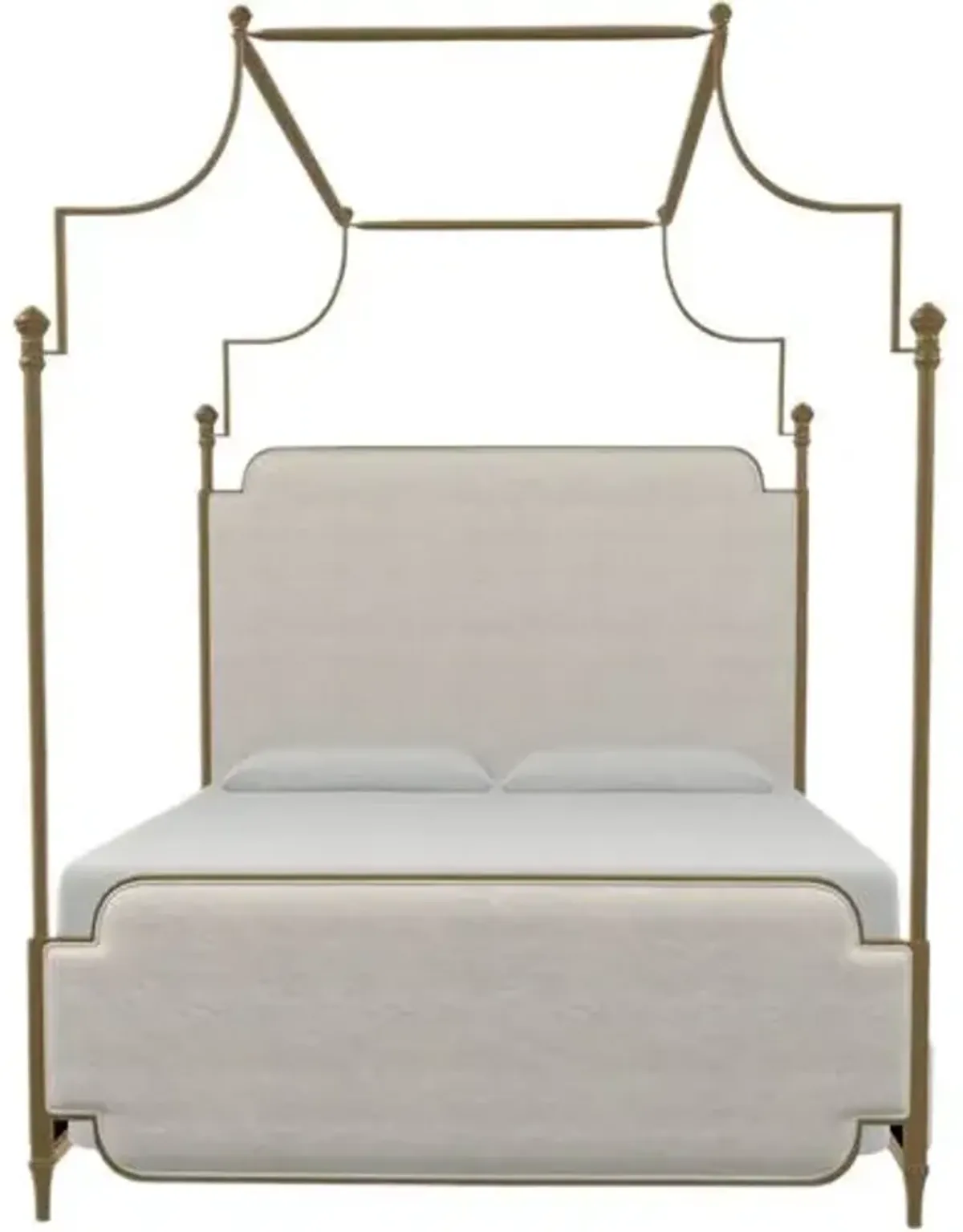 Loren Canopy Bed - Gold