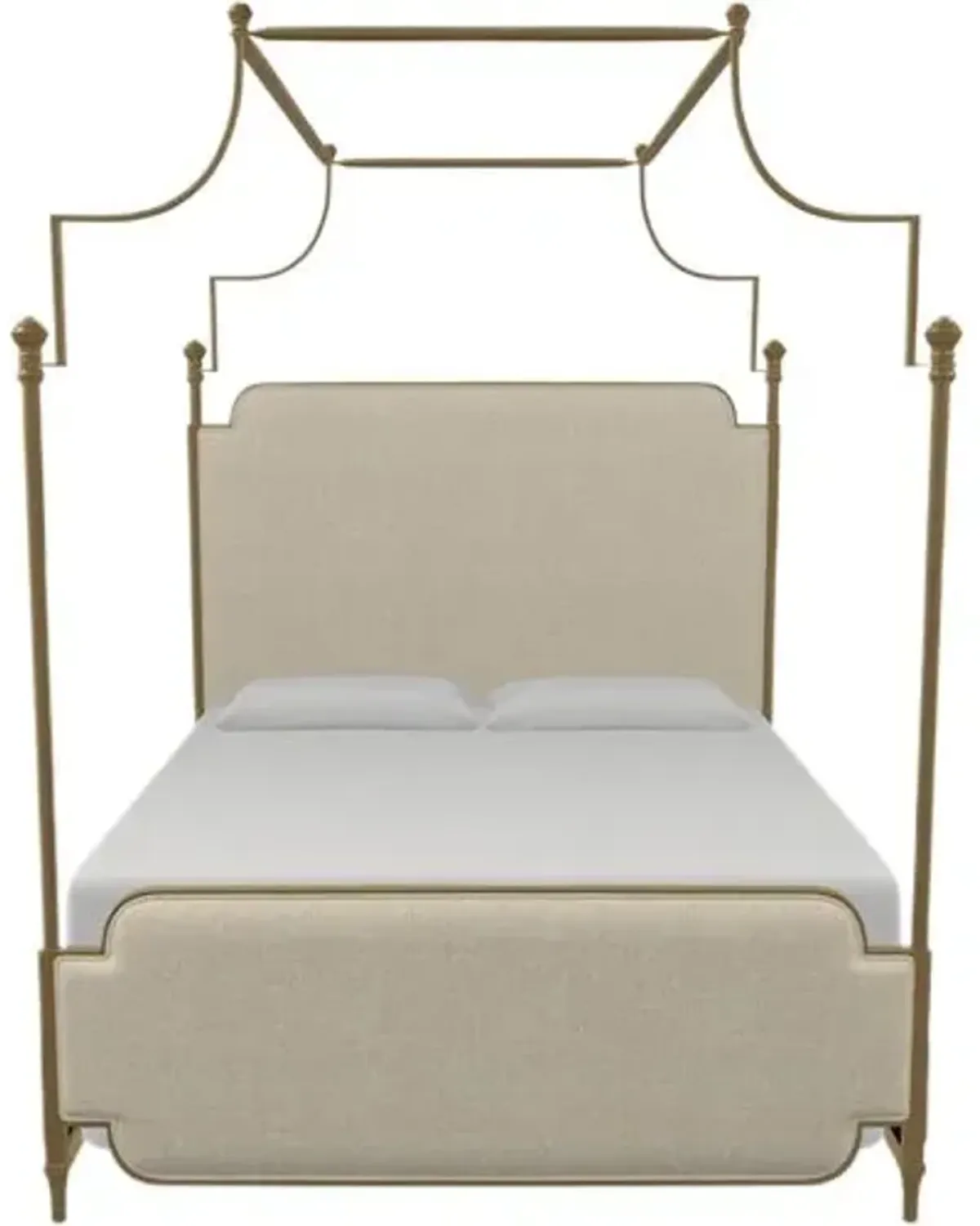 Loren Canopy Bed - Gold