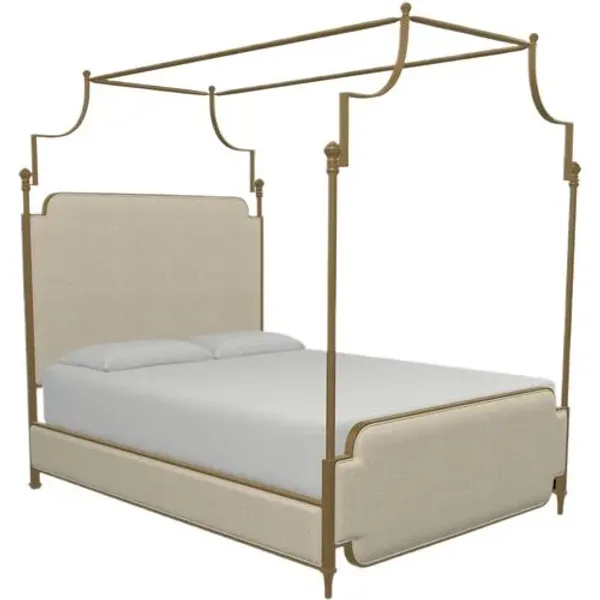 Loren Canopy Bed - Gold
