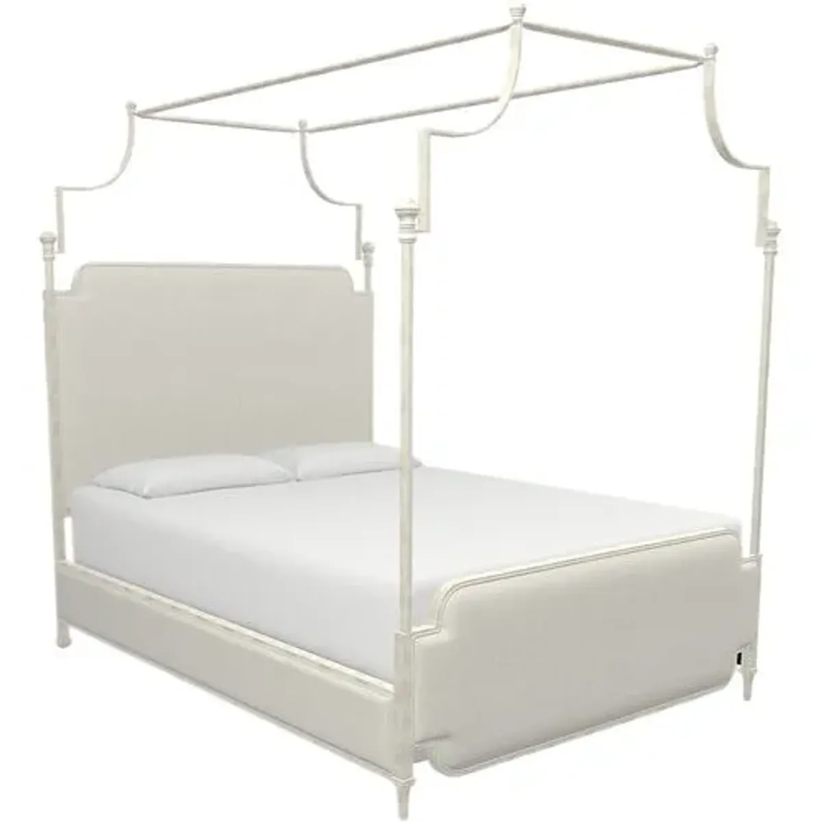 Loren Canopy Bed - White