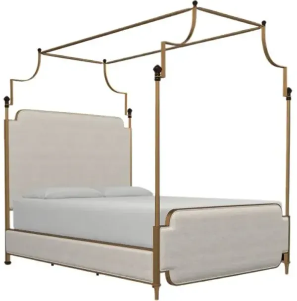 Loren Canopy Bed - Brown