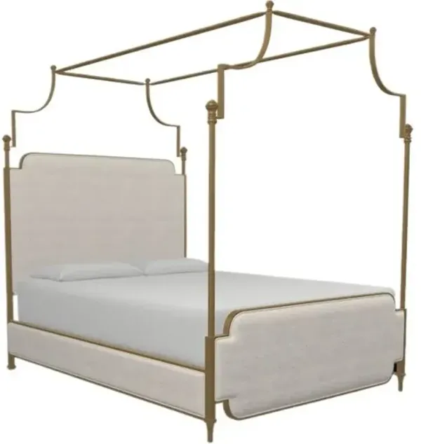 Loren Canopy Bed - Gold