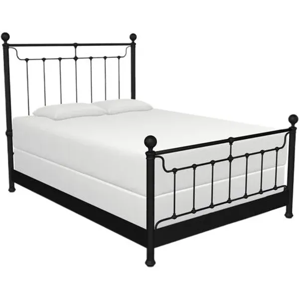 Sylvie Iron Bed - Handcrafted - Black