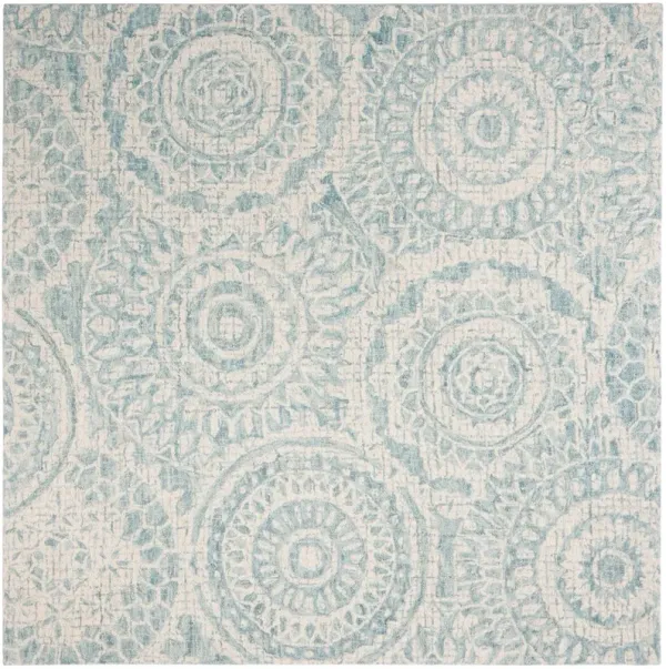 Natalie Hand Tufted Rug, Ivory/Blue