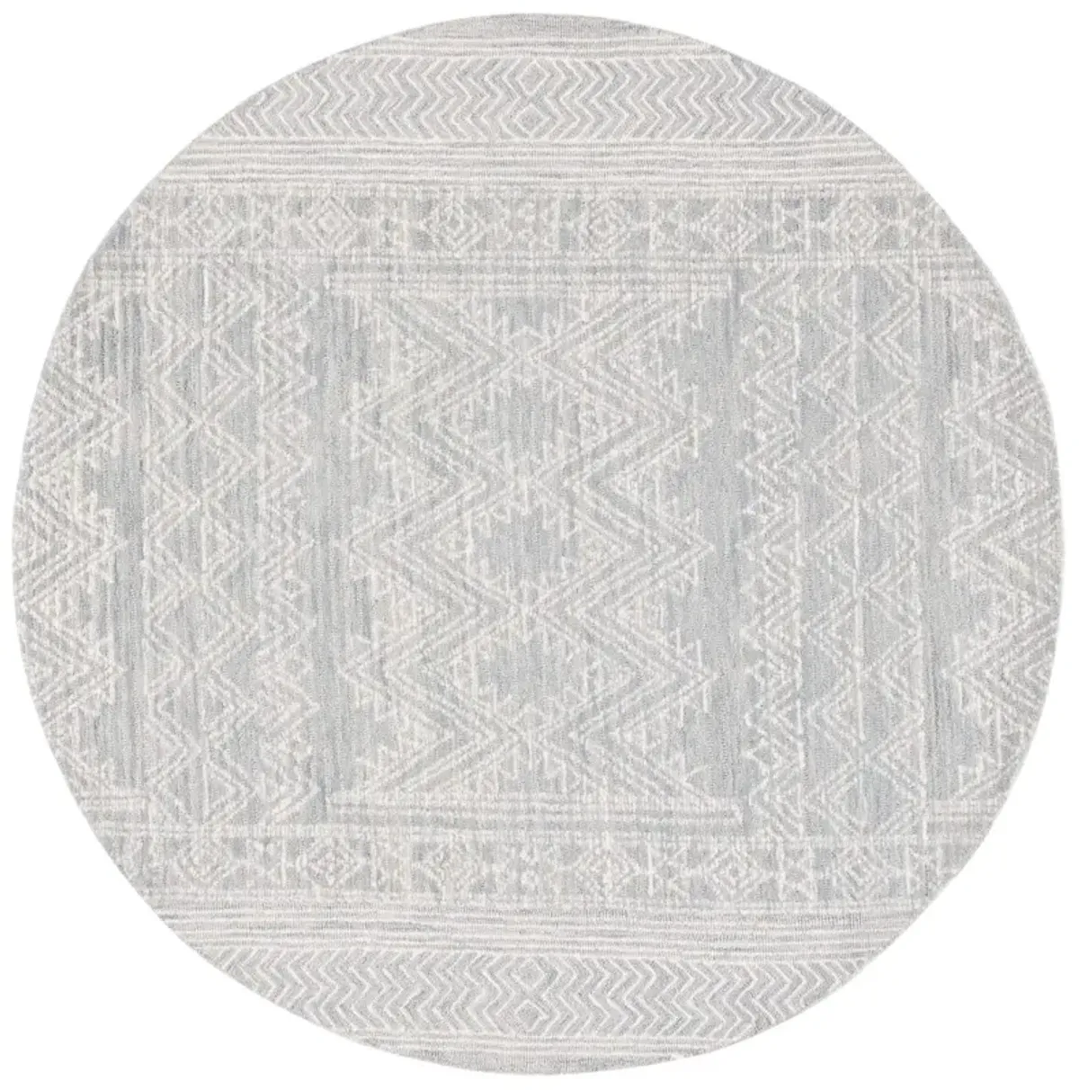 Cozumel Hand Tufted Wool Rug, Light Blue/Ivory