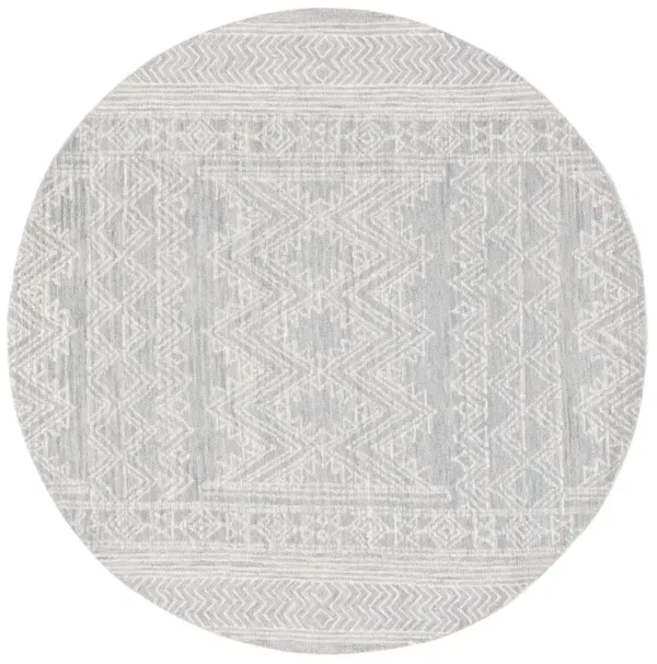 Cozumel Hand Tufted Wool Rug, Light Blue/Ivory