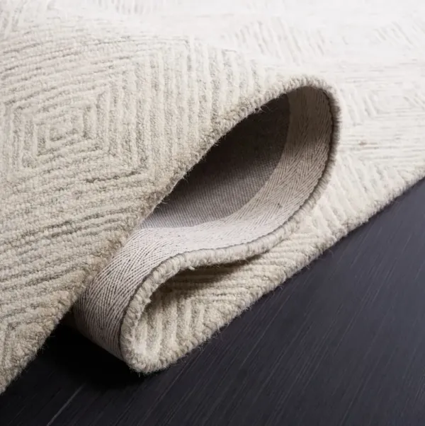 Goldie Hand Tufted Rug, Grey/Ivory