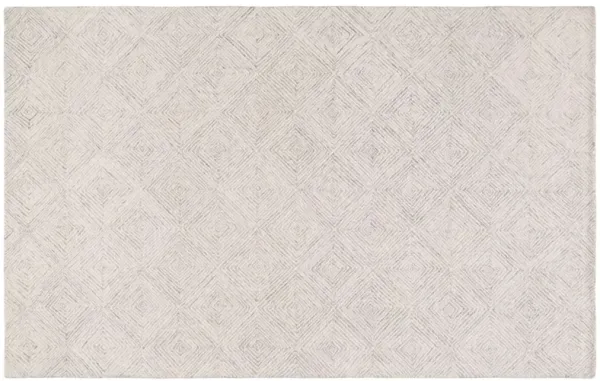 Goldie Hand Tufted Rug, Grey/Ivory