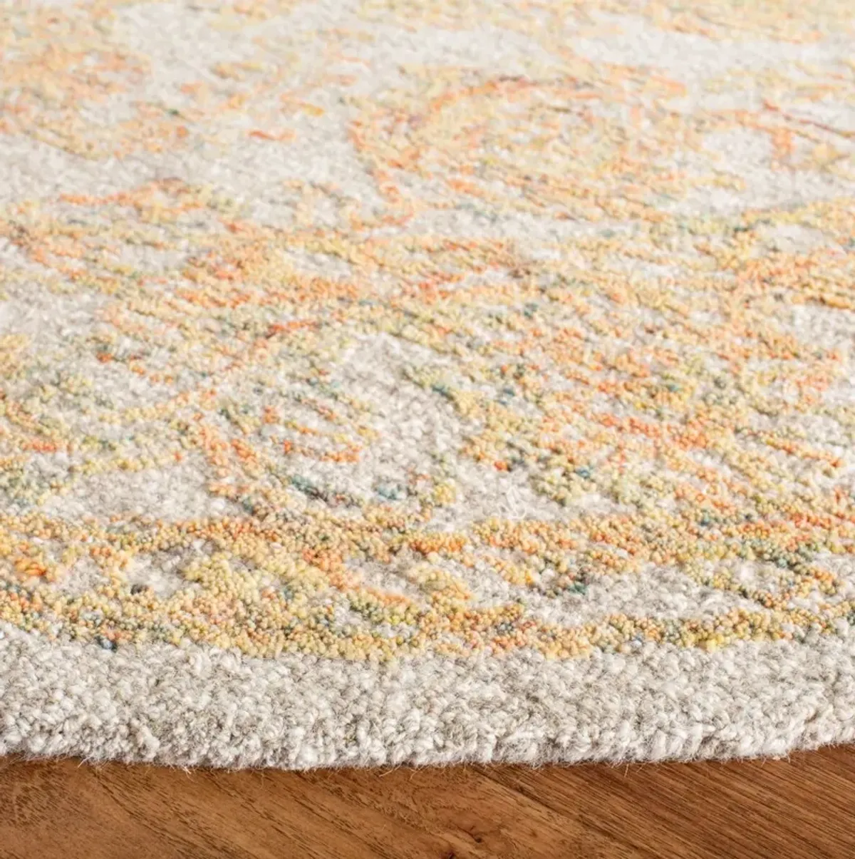 Melody Hand Tufted Wool Rug, Beige/Gold