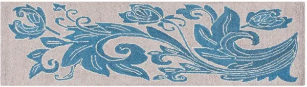 Liron Hand Tufted Rug, Beige/Blue