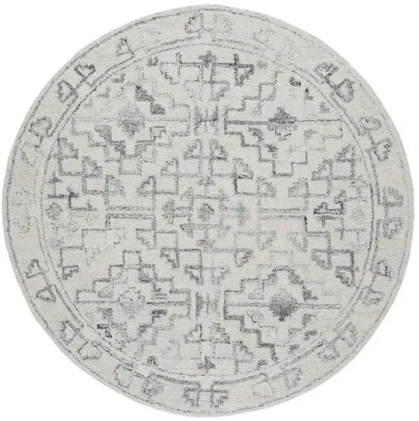 Della Hand Tufted Rug, Taupe/Black