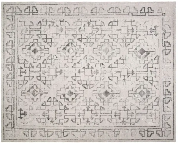 Della Hand Tufted Rug, Taupe/Black