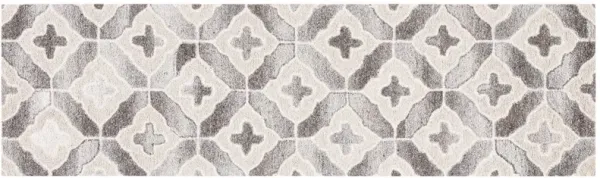 Lena Hand Tufted Rug, Beige/Grey