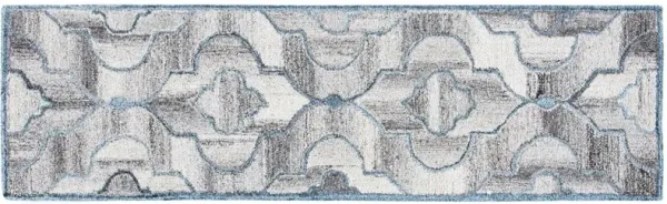 Fae Hand Tufted Rug, Blue/Brown