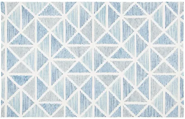 Sadie Hand Tufted Rug, Ivory/Blue
