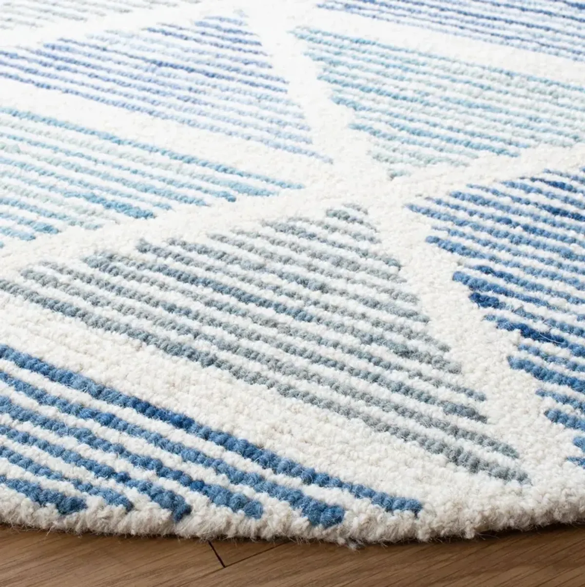 Sadie Hand Tufted Rug, Ivory/Blue
