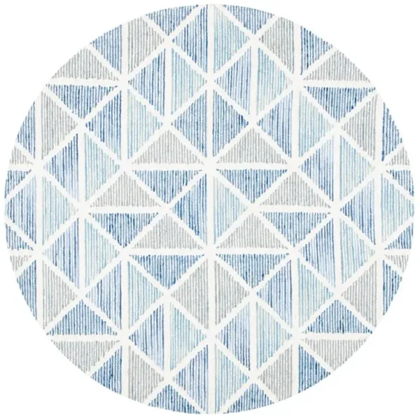 Sadie Hand Tufted Rug, Ivory/Blue